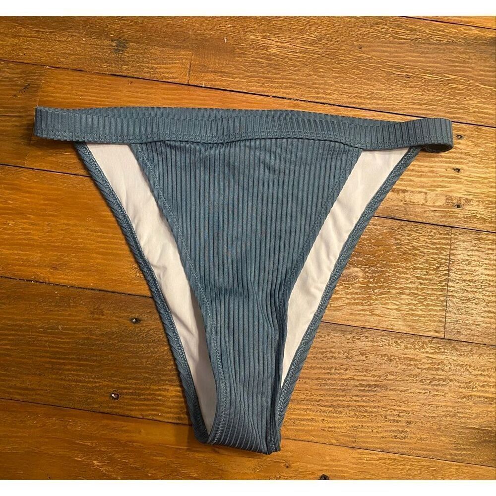 Victoria’s Secret PINK Small NWT high waist mini bikini bottoms blue